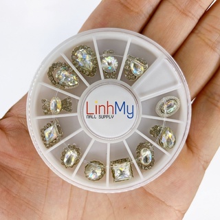 Set 12 charm nail gắn móng - Cham nail