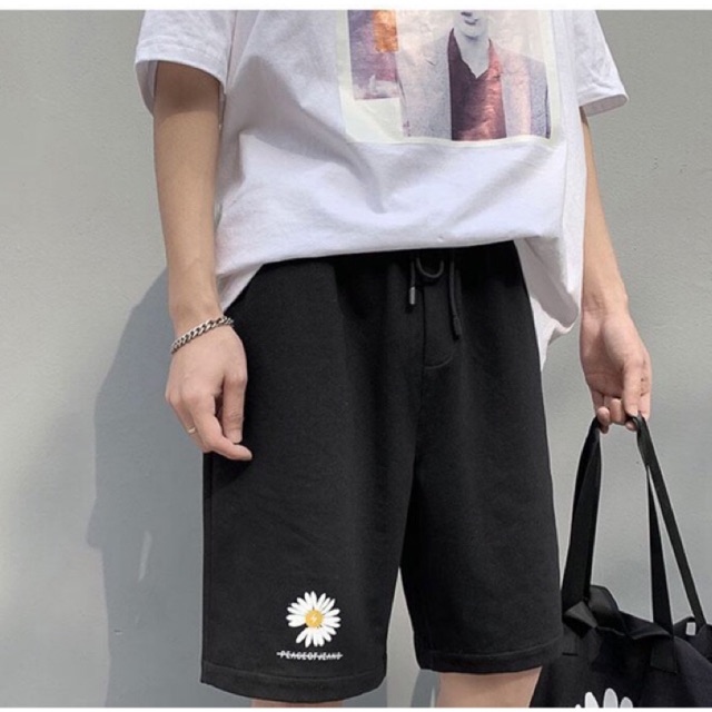 [FREESHIP+ẢNH THẬT] quần soóc thể thao hoa cúc daisy unisex siêu hot - SP3