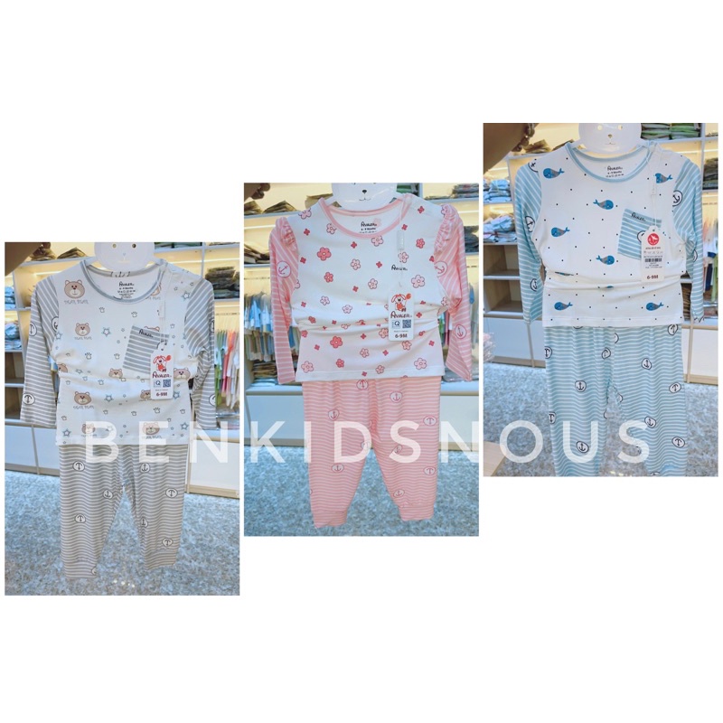 (XẢ KHO AVALER) Bộ cài vai Avaler vải sợi tre siêu mát cho bé trai/bé gái từ 3 tháng đến 3 tuổi