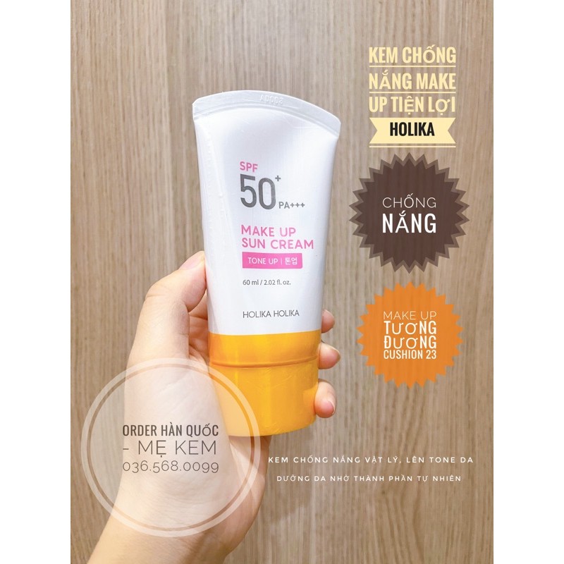 [Mẹ Kem] Kem chống nắng Make up sun cream Holika