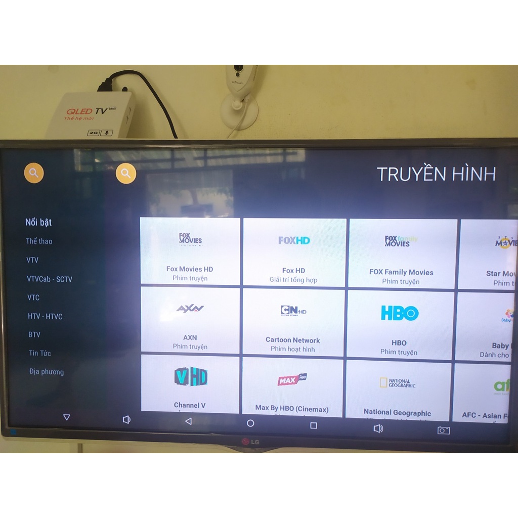 Android TV Box RAM 2GB ROM 16GB, Chính hãng QLED TV RAM 2G, Cài đặt sẵn ứng dụng Xem Tivi, Xem phim, Đọc báo...
