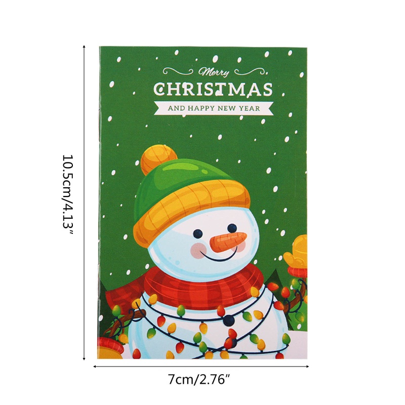Set 10 Sổ Tay Ghi Chú Mini Họa Tiết Giáng Sinh Dễ Thương