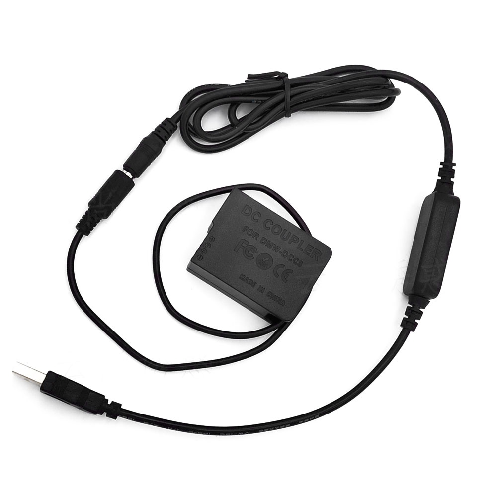 Pin Sạc 5V Sang DMW-BLC12 DMW-DCC8 Cho Panasonic Lumix DMC-GH2 G5 G6 G7 G80 G81 G85 GX8 DC-G90 G91