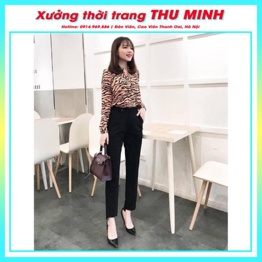 [GIÁ XƯỞNG] Quần baggy, quần tây nữ BIG SIZE. Quần gấu lệch vải tuyết mưa đẹp | BigBuy360 - bigbuy360.vn