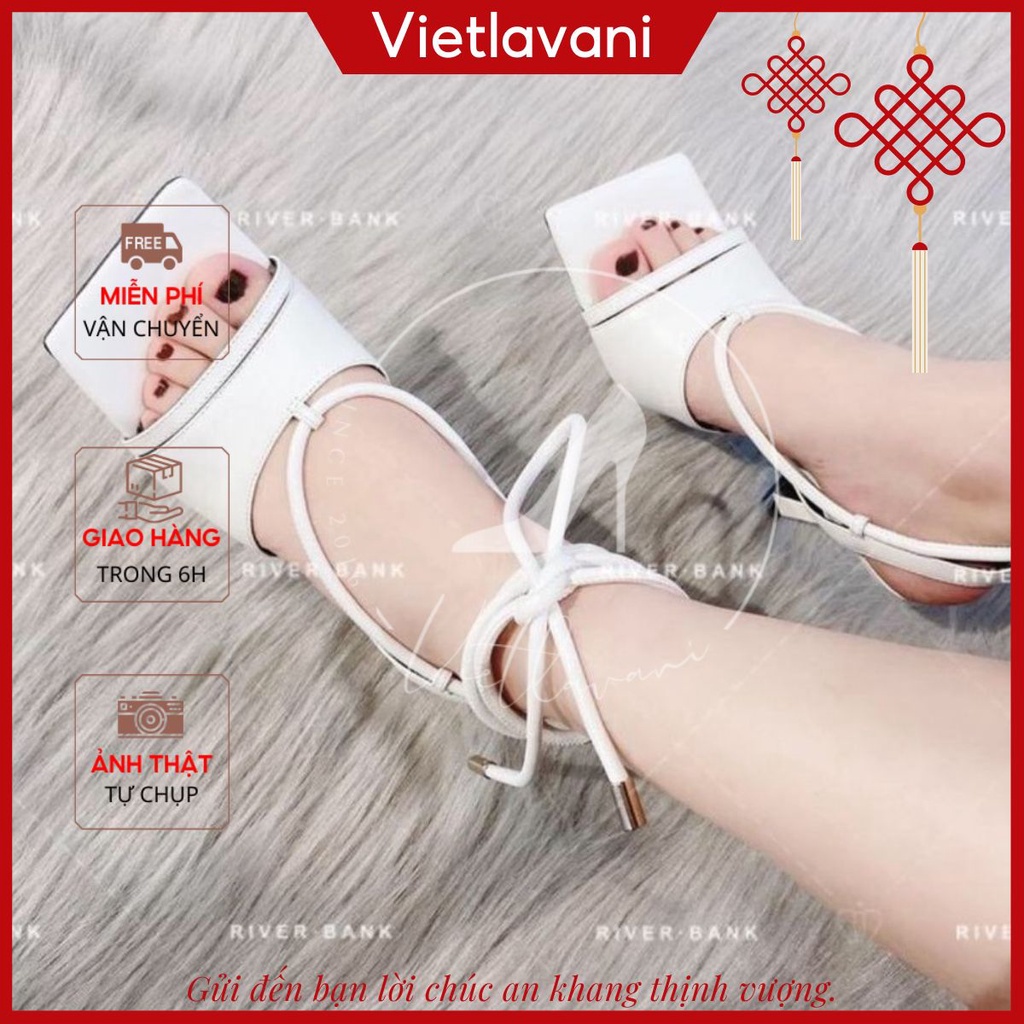 Giày sandal nữ mã S29 dây cột cao 7cm hàng siêu đẹp sang chảnh