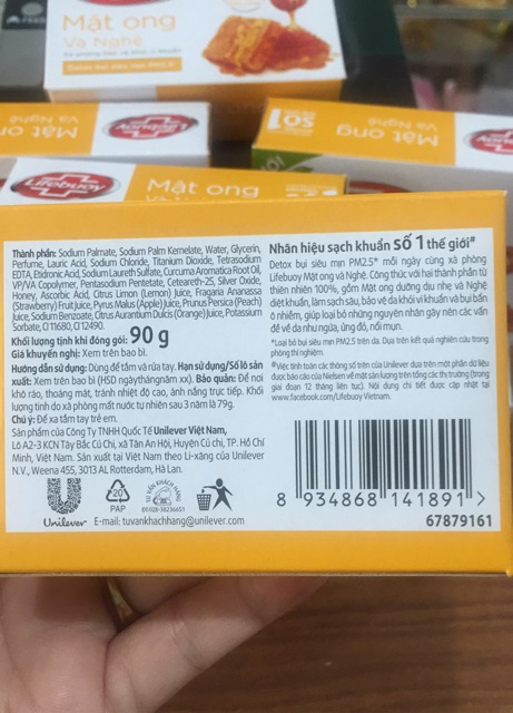 COMBO 5 Xà Phòng Lifebuoy Mật Ong Và Nghệ Cục 90g | BigBuy360 - bigbuy360.vn