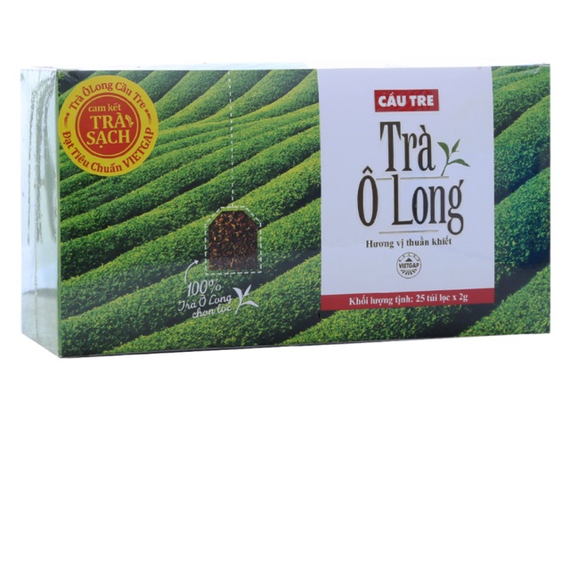 Trà Ô Long Cầu Tre túi lọc 2g (hộp 25 gói)