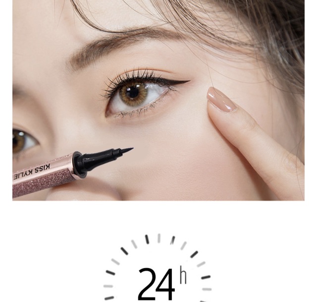 Bút dạ kẻ mắt mèo Bellestory vỏ nhũ lấp lánh Sena Beauty | BigBuy360 - bigbuy360.vn