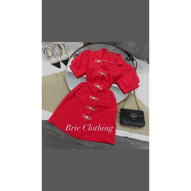 ĐẦM VEST KHOÉT EO ĐÍNH NƠ | BigBuy360 - bigbuy360.vn