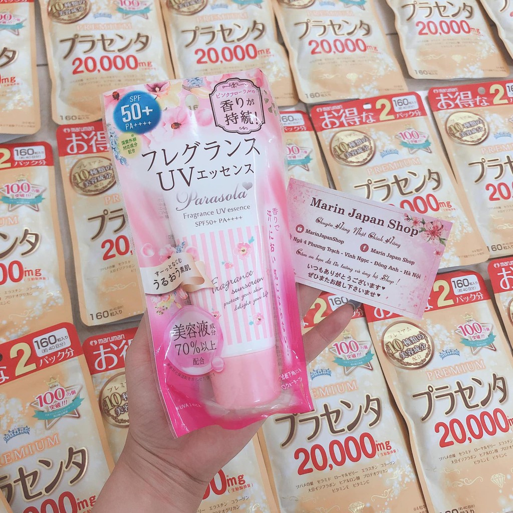 Kem chống nắng Illumi Parasola Fragrance UV Essence SPF50+ , PA++++ Nhật Bản