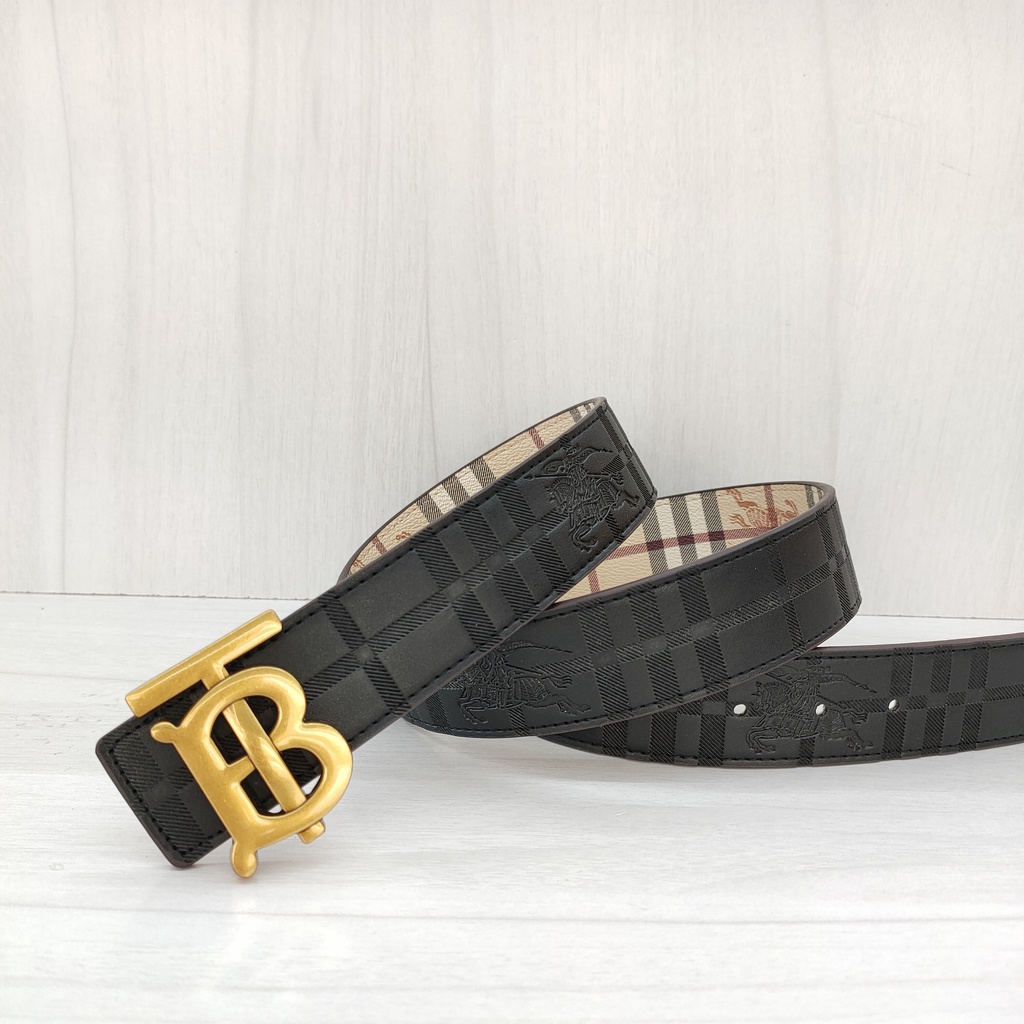 Hàng Sẵn Sàng! Burberry! Thắt Lưng Chất Liệu Da Bò Kiểu Dáng Đơn Giản Thời Trang Dành Cho Cả Nam Và Nữ