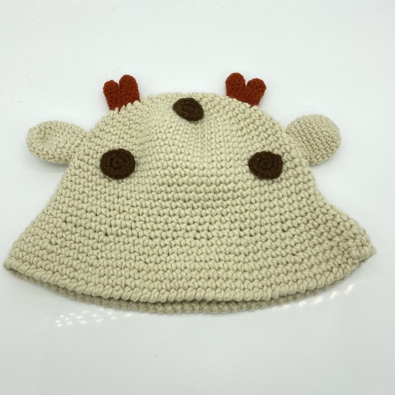 Mũ Len Beanie Hình Khủng Long Dễ Thương Giữ Nhiệt Cho Gia Đình