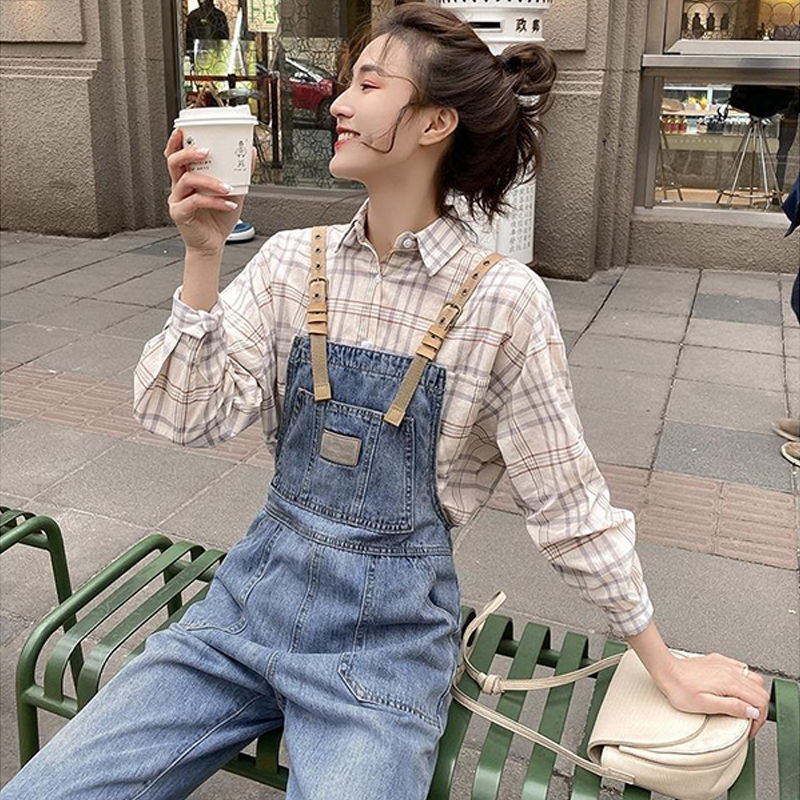 [Mã FADIRECT20 giảm 20K đơn 150K] Quần Yếm Jeans Ống Đứng Thời Trang Cho Nữ | BigBuy360 - bigbuy360.vn