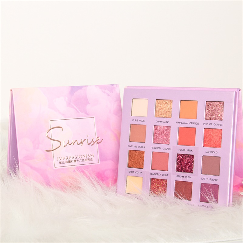 (hàng Mới Về) Bảng Phấn Mắt 16 Màu Lì Lấp Lánh Trang Điểm Cho Nữ | BigBuy360 - bigbuy360.vn