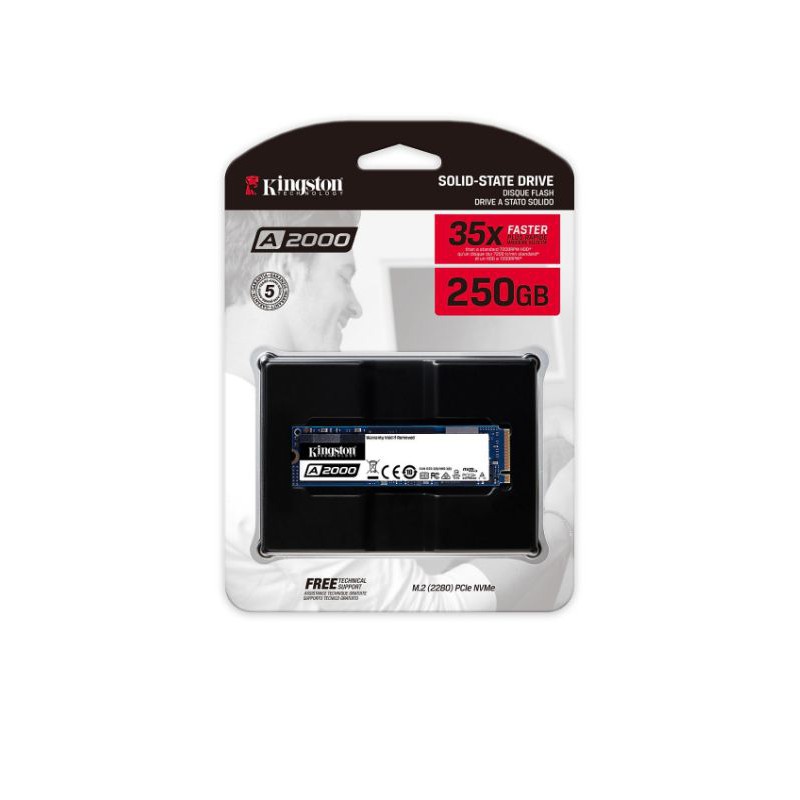 Ổ cứng SSD Kingston A2000 NVMe Pcle 3.0×4 250G M2 2280