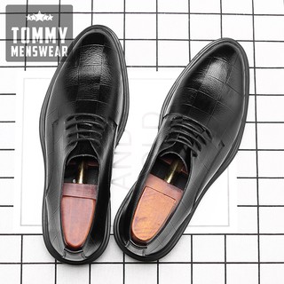 Giày Tây Nam - TẶNG TẤT - Giày Nam Cao Cấp Hàng Hiệu Men Lỳ GD90
