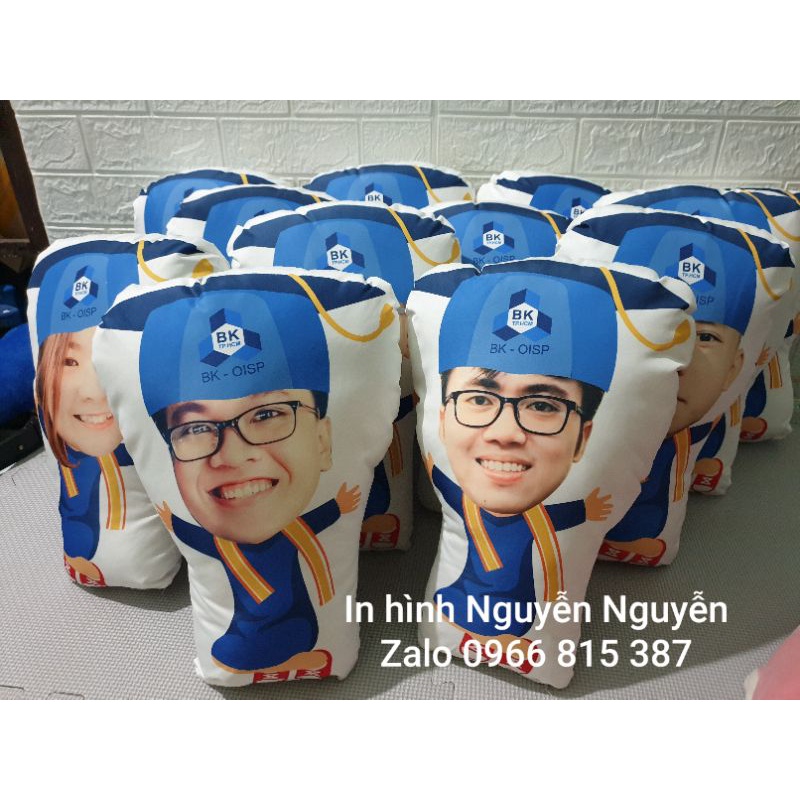 Gối chibi ghép ảnh tốt nghiệp