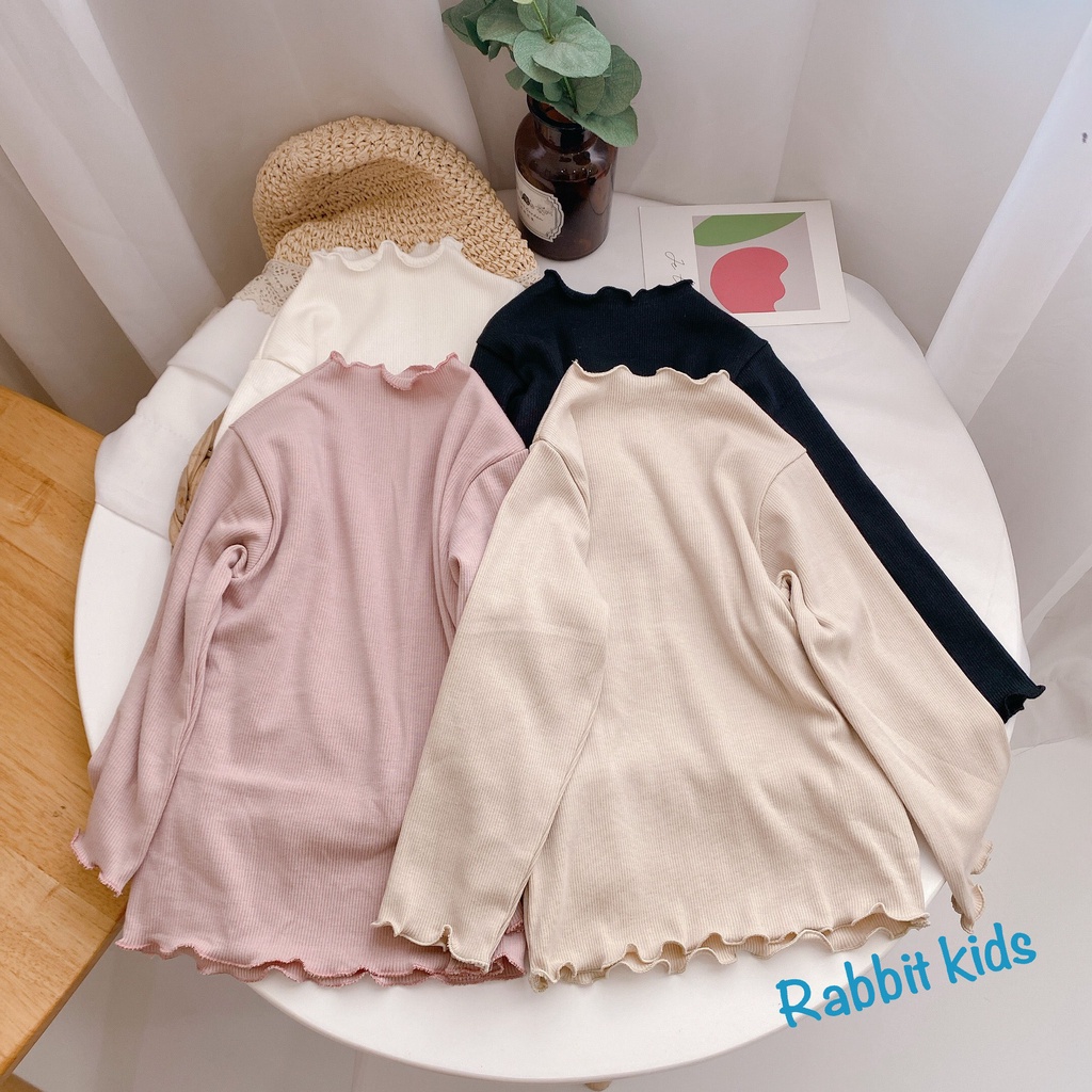 Áo Dài Tay Thun Tăm Cho Bé Gái💝FREESHIP💝Rabbit Kids-Áo Thu Đông Trẻ Em 10-22kg Hàng Thiết Kế Thời Trang Dễ Thương