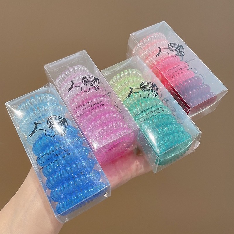 Dây Buộc Tóc Lò Xo Co Giãn Tốt Kiểu Hàn Quốc Cho Nữ