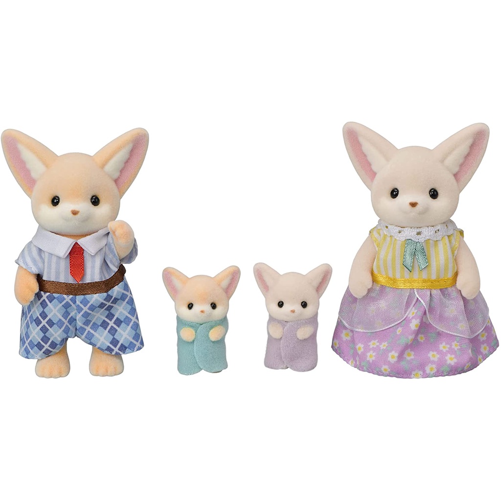 Đồ Chơi Sylvanian Families Gia Đình Cáo Sa Mạc Saharah Fennec Fox Family