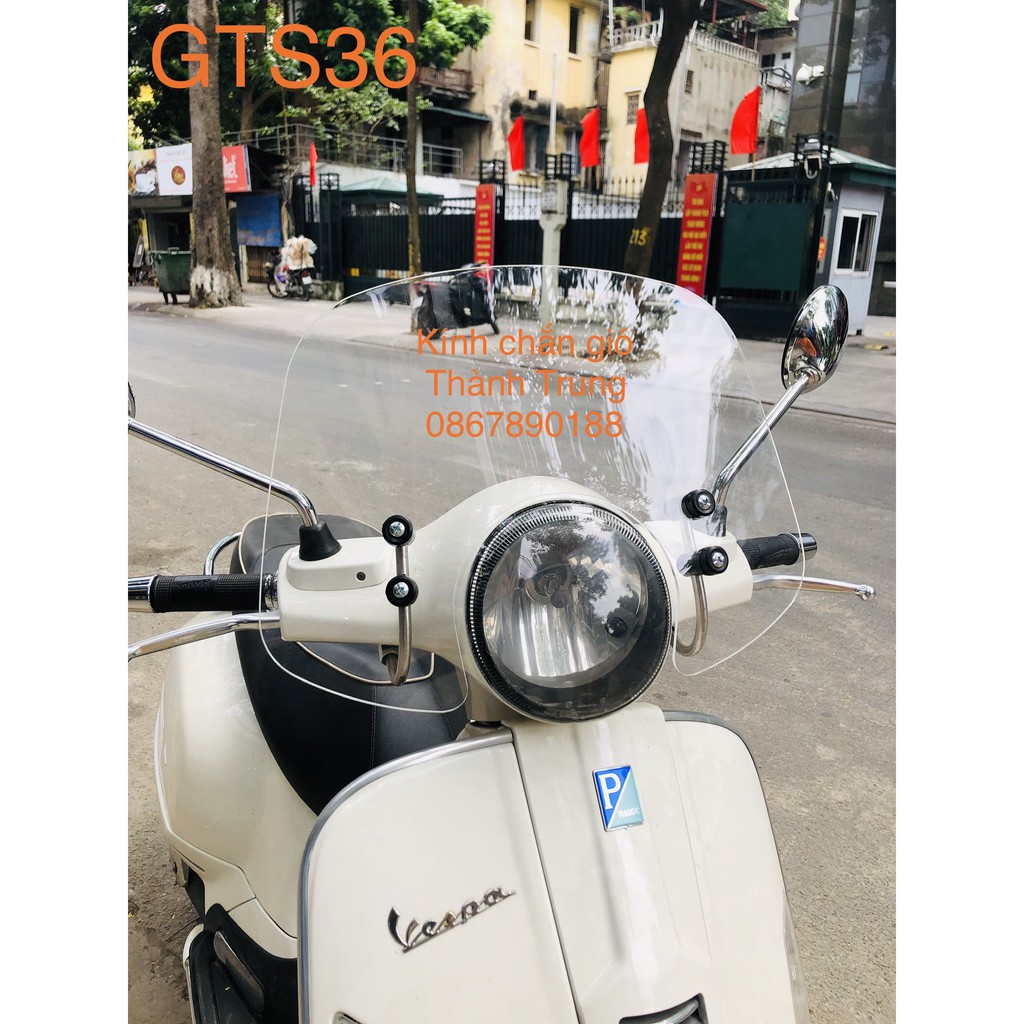 Kính chắn gió xe Piaggio Vespa GTS 36cm