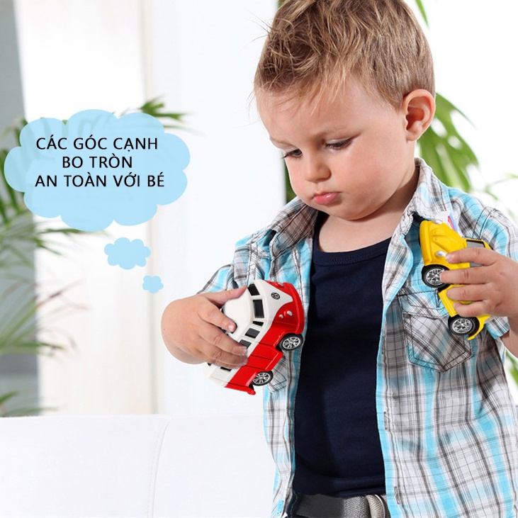 Ô tô đồ chơi cho bé , bộ 8 xe ô tô đồ chơi bằng sắt mini DOBI KIDS