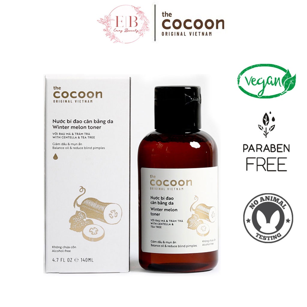 Nước Cân Bằng Da Bí Đao Cocoon 140ml Winter Melon Toner