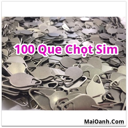 Túi 100 Que Chọt Sim Hình Giọt Nước - SI00