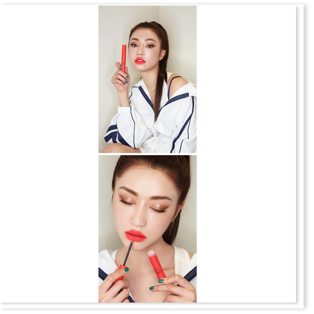 [Mã giảm giá] Son kem lì 3CE Velvet Lip Tint #Save Me + Gương trang điểm mini xinh xắn