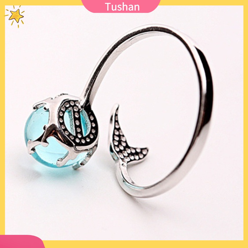 Nhẫn nữ đính đá phong cách thời trang điều chỉnh được