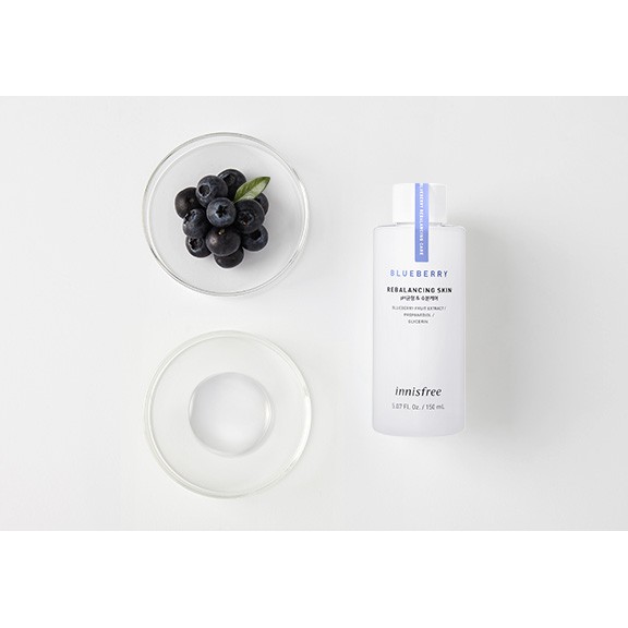 NƯỚC HOA HỒNG CHIẾT XUẤT VIỆT QUẤT INNISFREE BLUEBERRY REBALANCING SKIN 150ML