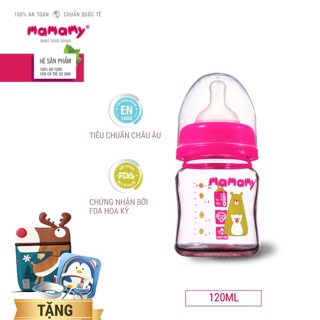 Bình thủy tinh cổ rộng Mamamy