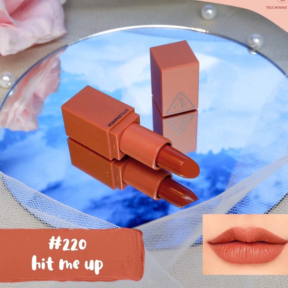 [ 218 ~ 222 ] Son thỏi lì 3CE New Mood Recipe Lip Color