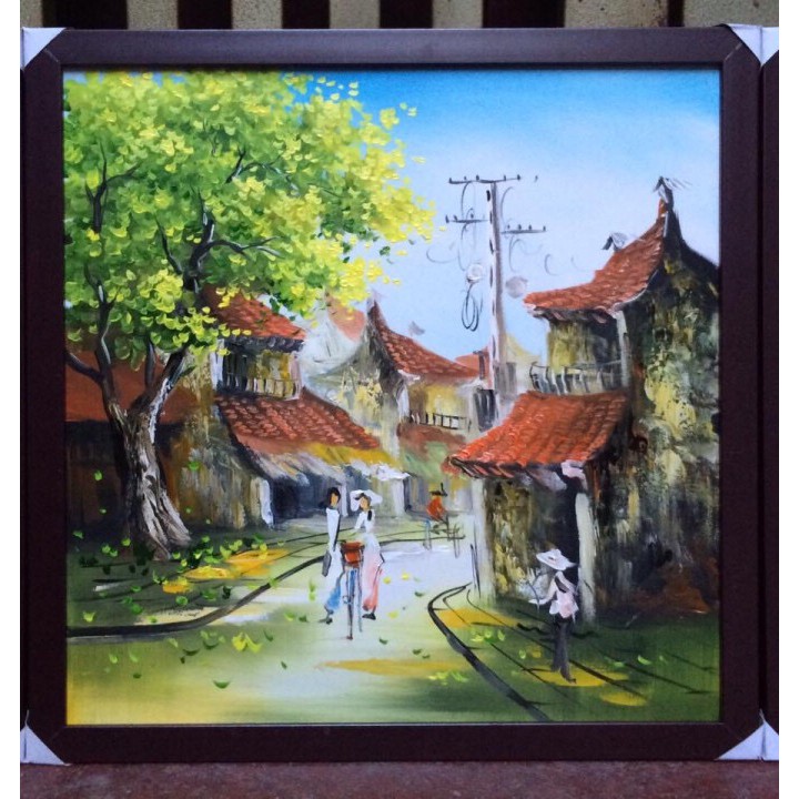 TRANH SƠN DẦU PHỐ CỔ