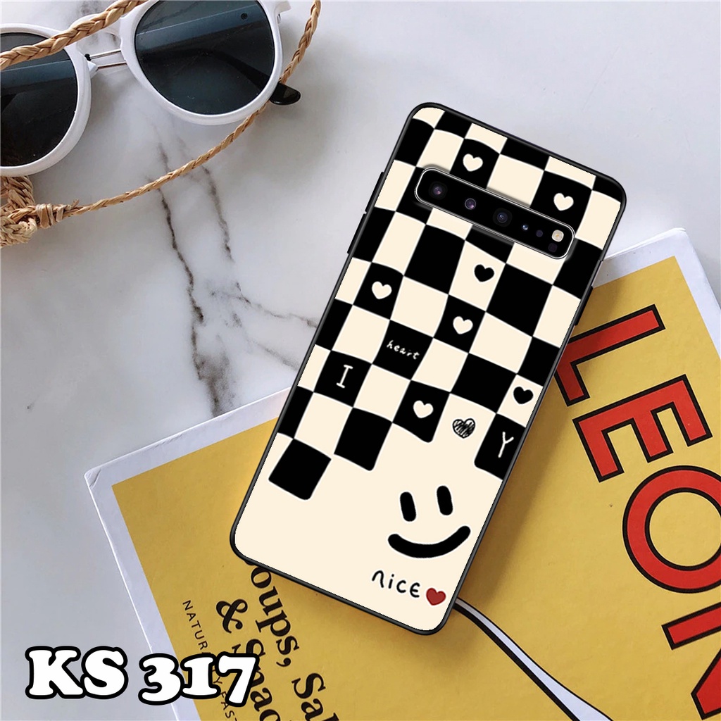 Ốp lưng Samsung S10 - S10 Plus - S10 5G - S10 Lite - S10e - Ốp Samsung in hình họa tiết caro - Chất liệu TPU siêu bền