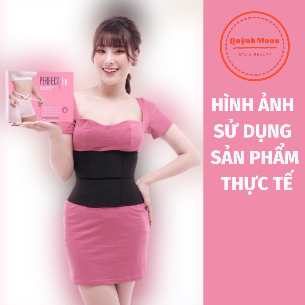 (sẵn hàng) Combo đai nịt bụng kèm gel bôi giảm mỡ bụng định hình sau sinh vòng eo thông minh cao cấp PERFECT eo