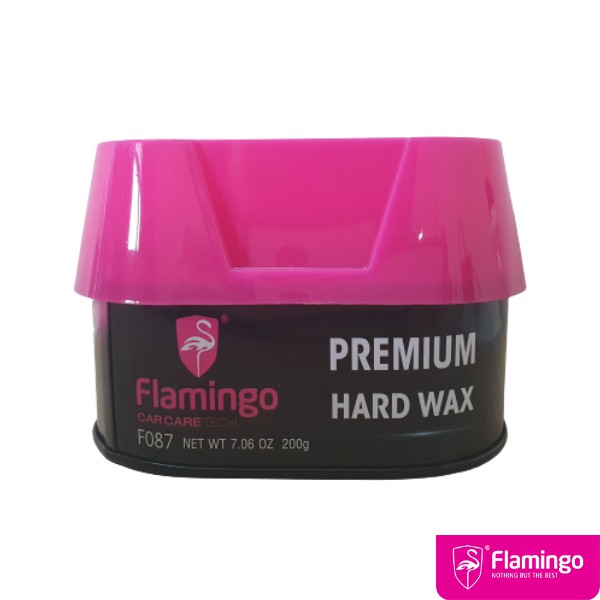 Wax Premium Nano Sáp Cứng Cao Cấp Phủ Bóng Bảo Vệ Sơn Xe Flamingo F087 200g - Hãng Phân Phối Chính Thức