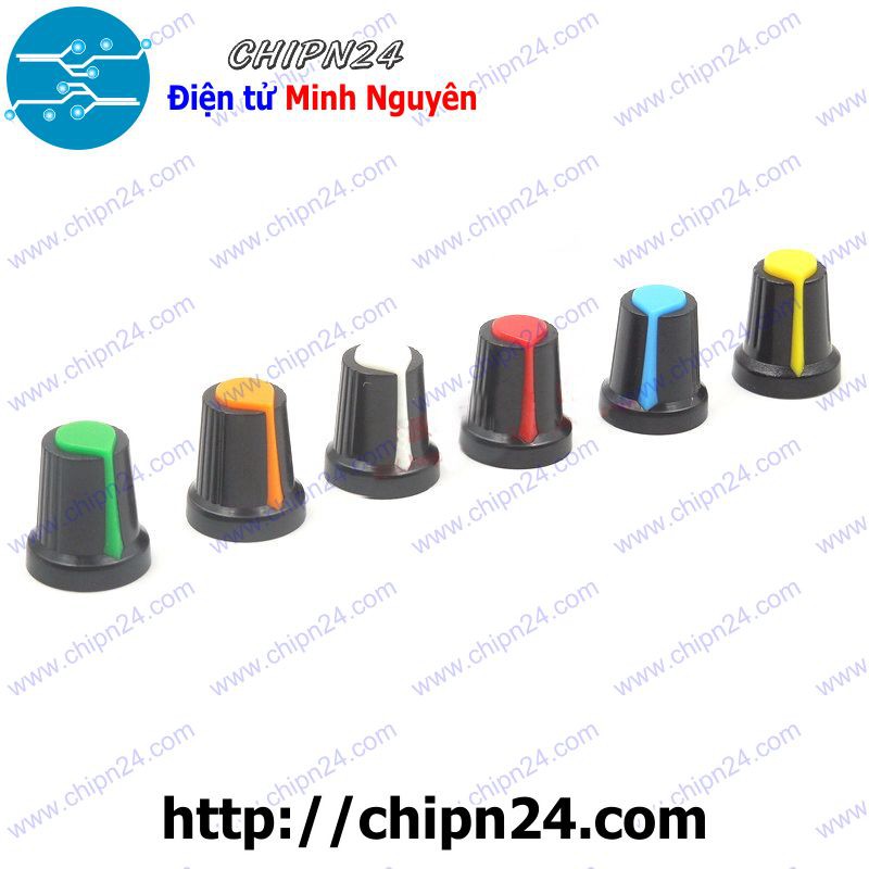 [5 CÁI] Nắp chụp Biến trở Volume 15x17MM XANH LÁ