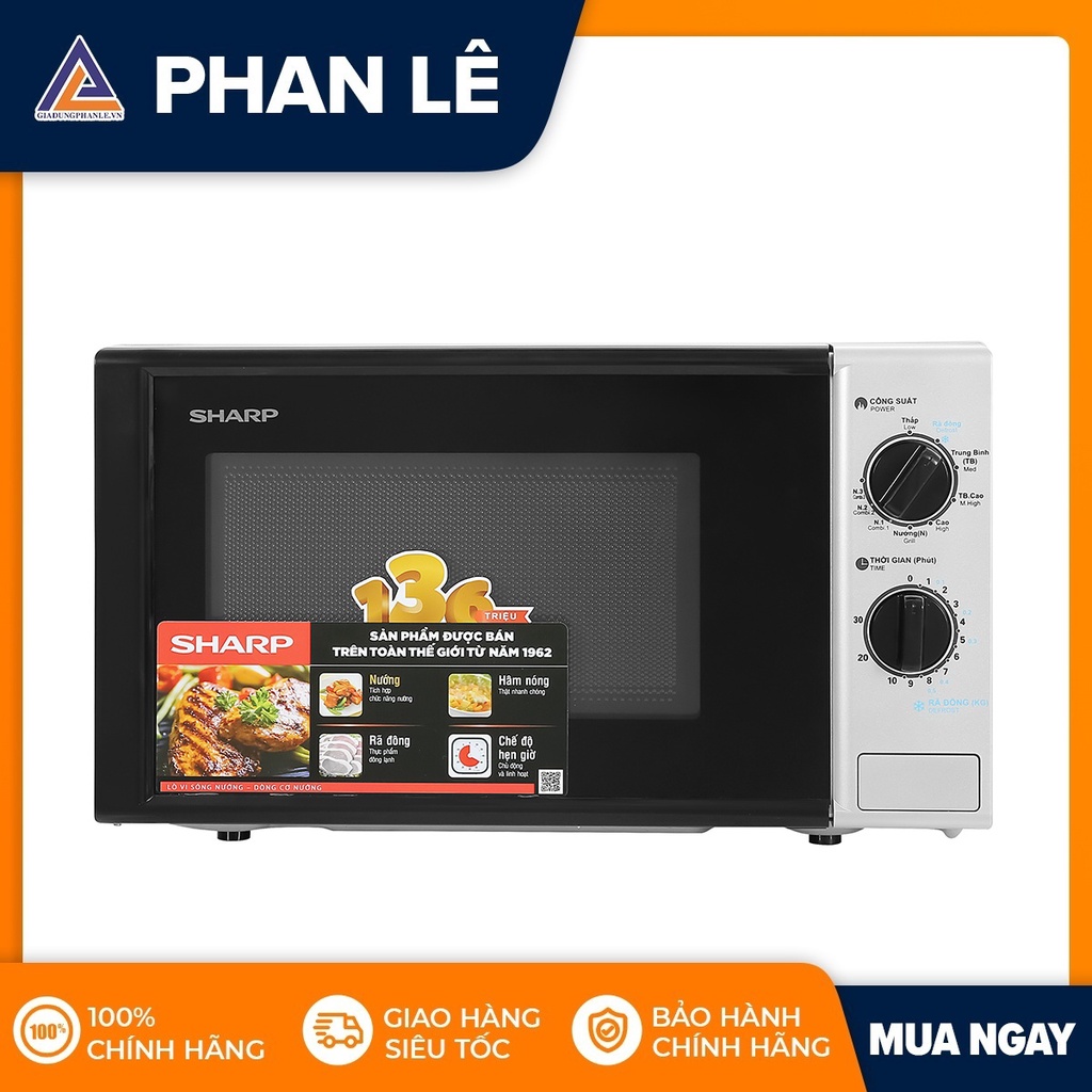 Lò vi sóng cơ có nướng Sharp R-G225VN-BK