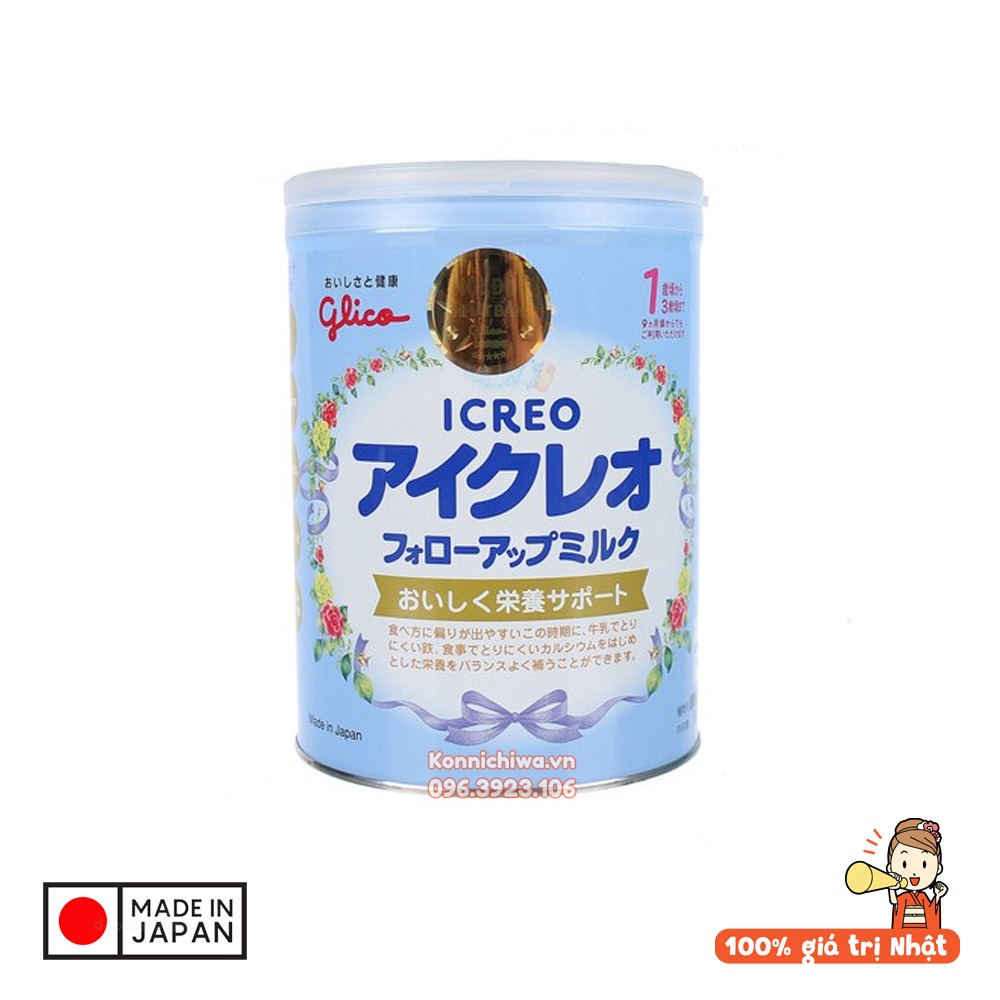 Sữa GLICO nội địa Nhật lon 800g | Sữa bột Icreo số 0 và số 1-3 mẫu mới, chính hãng