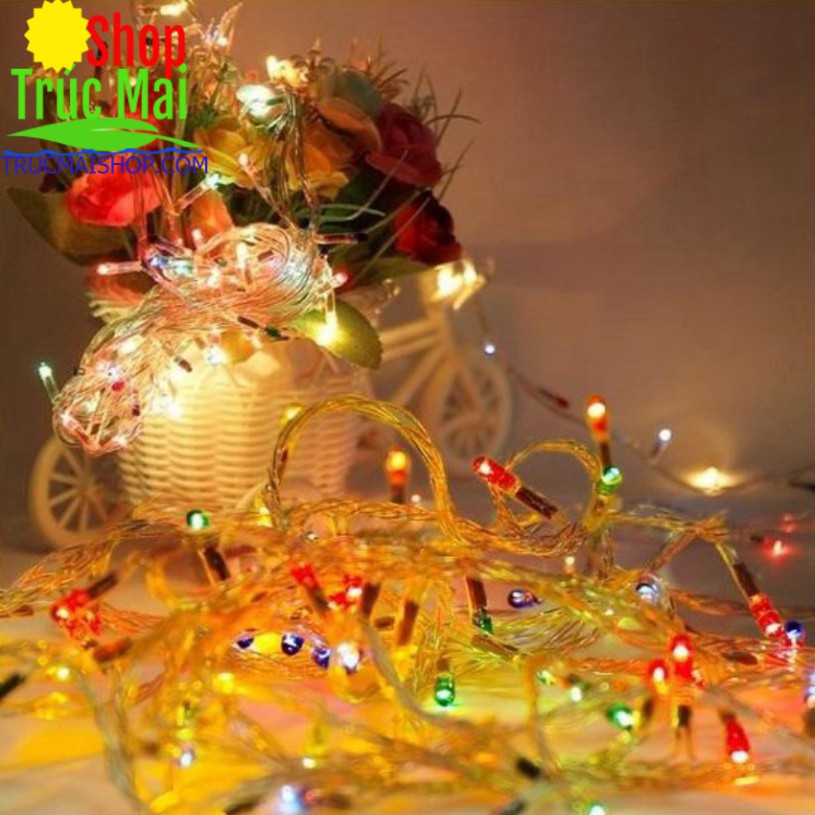 Dây Đèn Led Chớp Nháy Fairy Light 5m trang trí Tết Đủ Màu - Để được ngoài trời0