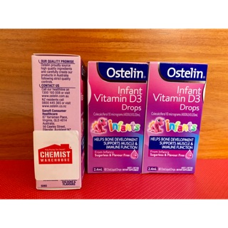 Ostelin vitamin D3 cho bé từ sơ sinh loại 2.4ml của Úc