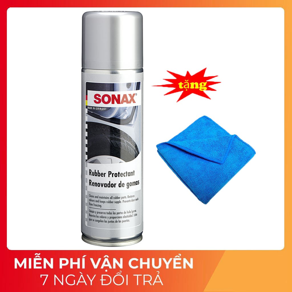 Dung dịch làm mềm, bảo dưỡng cao su 300ml - Sonax rubber protectant 340200