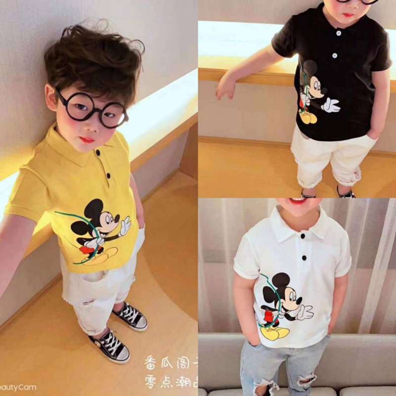Áo polo Mickey bé trai
