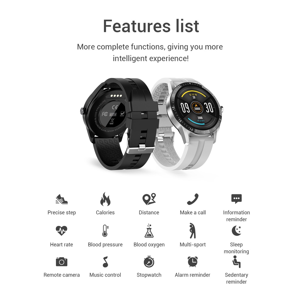 Đồng Hồ Thông Minh G20 Pro Kết Nối Bluetooth Màn Hình Cảm Ứng Tương Thích Với Điện Thoại Android iOS