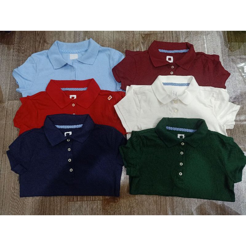 Áo Polo cổ lật Baby Gap bé gái