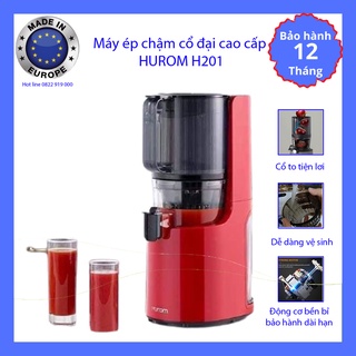 Máy ép chậm cổ đại cao cấp hurom h201, nhập khẩu hàn quốc, lỗi 1 đổi 1, bảo hành 12 tháng toàn quốc