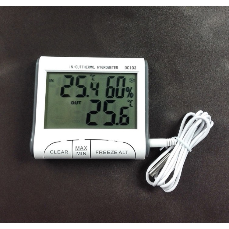 Thiết bị điện tử - Máy đo nhiệt độ, độ ẩm trong phòng DC103( Nhỏ gọn, tiện lợi)
