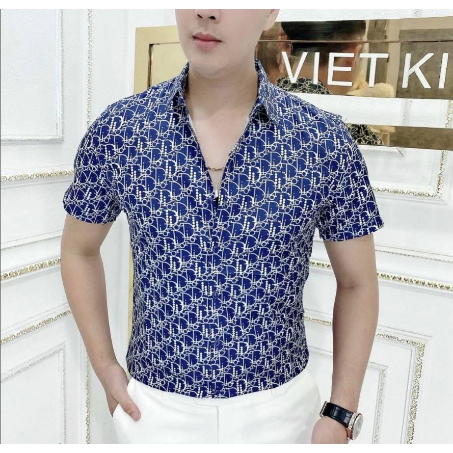 Áo sơ mi nam ngắn tay 🎯vải lụa kate mịn cực chất .shopakhang68 | BigBuy360 - bigbuy360.vn