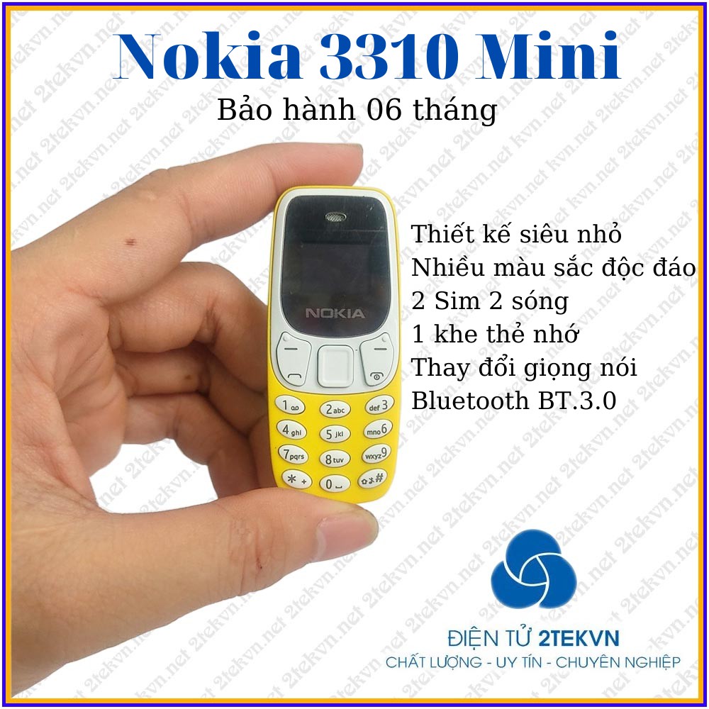 Điện thoại mini siêu nhỏ 2 sim Bm10 (3310 mini)